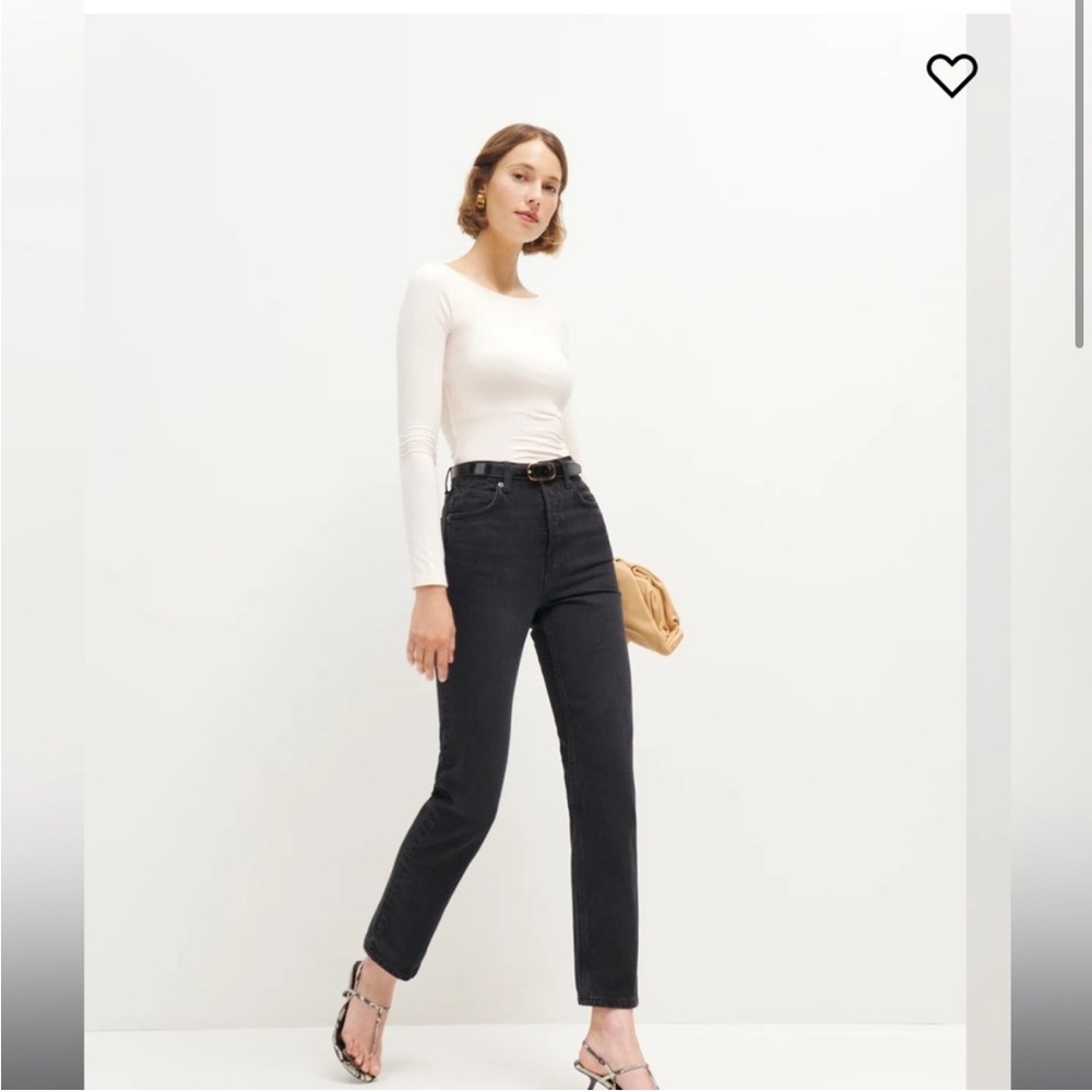 Reformation Cynthia High Rise Straight Jeans